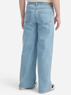 Abercrombie & Fitch Blue High Rise Wide Leg Jeans