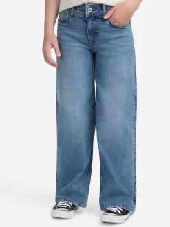Abercrombie & Fitch Blue Navy High Rise Wide Leg Jeans