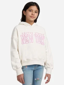 Abercrombie & Fitch Cream New York Popover Hoodie
