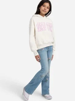 Abercrombie & Fitch Cream New York Popover Hoodie