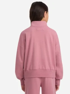 Abercrombie & Fitch Pink Essential Half Zip Sweatshirt