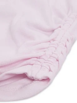 Abercrombie & Fitch Pink Logo Ruched T-Shirt