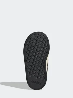 adidas Ash Grey Grand Court 2.0 Elastic Lace Infant Trainers