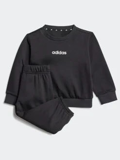 adidas Black Essentials Infant Kids Joggers Set