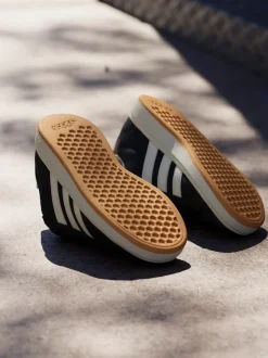 adidas Black Grand Court 00s Suede Lace Kids Trainers