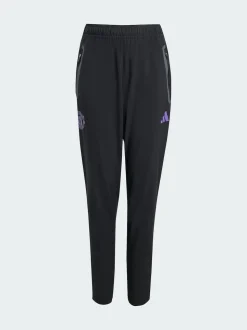adidas Black Manchester United Trio 25 Competition Vis Tech Travel Trousers