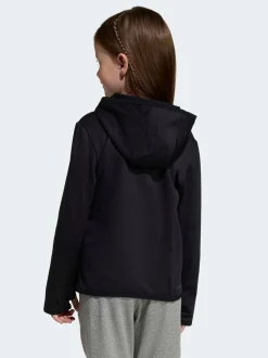 adidas Black Minecraft 3 Stripes Little Kids Thermal Hoodie