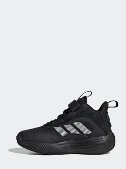 adidas Black Ownthegame 3.0 Kids Trainers