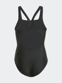 adidas Black 3-Stripes C-Back Kids Swimsuit