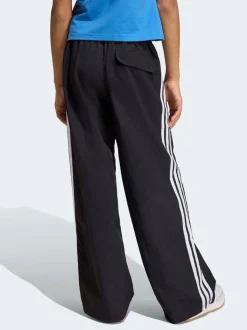 adidas Black 3-Stripes Woven Wide Leg Joggers