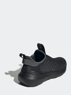 adidas Black Tensaur Comfort Slip On Junior Trainers