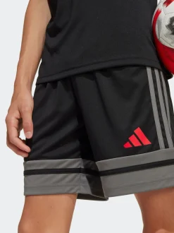 adidas Black/Chrome Squadra 25 Kids Shorts