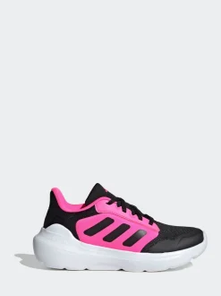 adidas Black/Pink Tensaur Run 2.0 Lace Junior Trainers