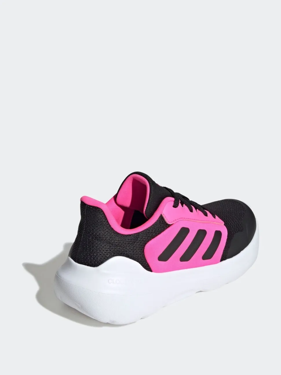 adidas Black/Pink Tensaur Run 2.0 Lace Junior Trainers