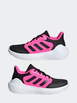 adidas Black/Pink Tensaur Run 2.0 Lace Junior Trainers