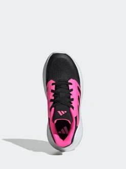 adidas Black/Pink Tensaur Run 2.0 Lace Junior Trainers