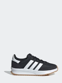 adidas Black/White Run 70s 2.0 Lace Junior Trainers