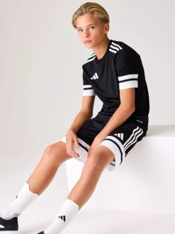 adidas Black/White Squadra 25 Kids Shorts