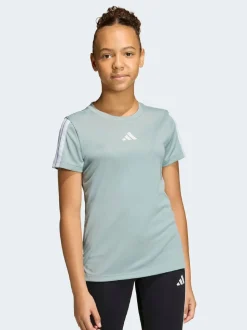 adidas Green Training Essentials 3-Stripes Kids T-Shirt