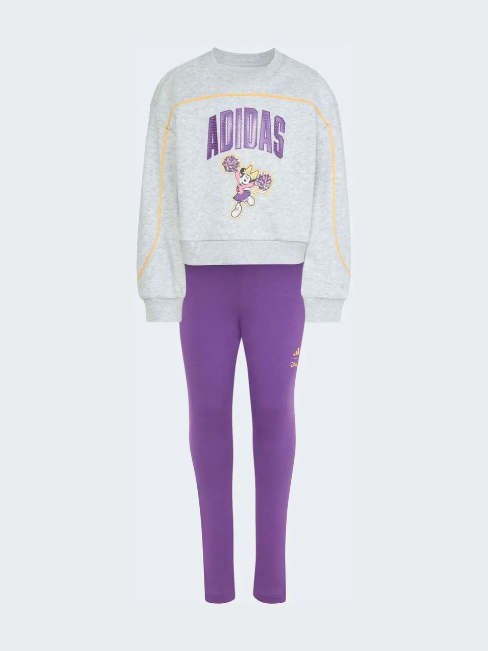 adidas Grey Disney Minnie Mouse Sweatshirt and Legging Little Kids Set