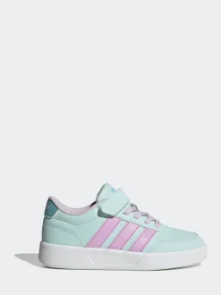 adidas Mint/Lilac Breaknet 3.0 Elastic Lace Kids Trainers