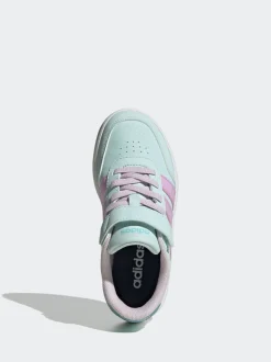adidas Mint/Lilac Breaknet 3.0 Elastic Lace Kids Trainers