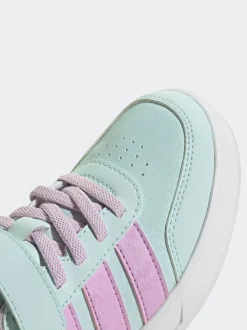adidas Mint/Lilac Breaknet 3.0 Elastic Lace Kids Trainers