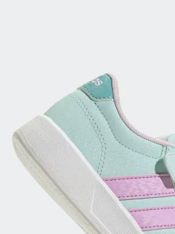 adidas Mint/Lilac Breaknet 3.0 Elastic Lace Kids Trainers