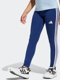 adidas Navy Essentials 3-Stripes Kids Leggings