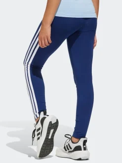 adidas Navy Essentials 3-Stripes Kids Leggings