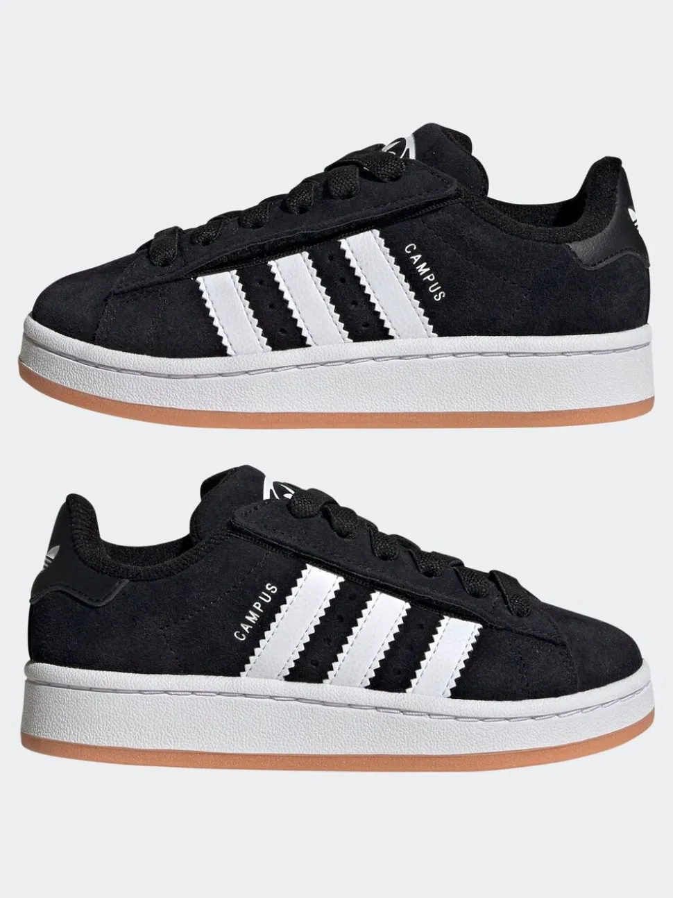 adidas Originals Black Campus 00S Comfort Closure Elastic Lace Shoes