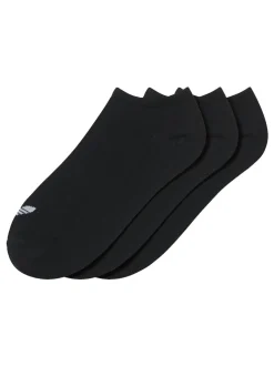 adidas Originals Black Chrome Trefoil Liner Socks 3 Pack