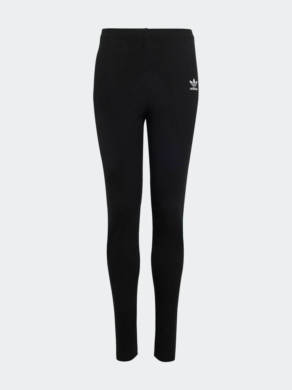adidas Originals Black Mid Waist Mini Rib Leggings