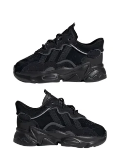 adidas Originals Black OZWEEGO Elastic Lace Infant Trainers