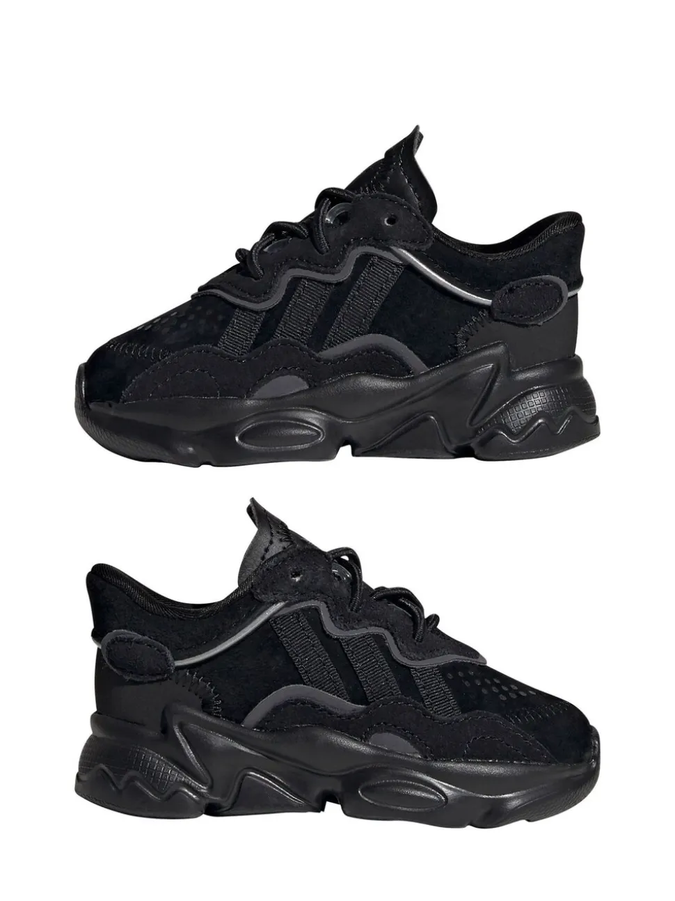 adidas Originals Black OZWEEGO Elastic Lace Infant Trainers