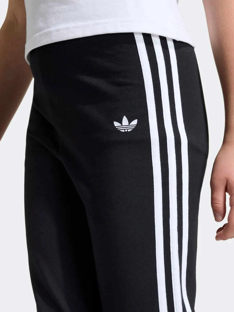 adidas Originals Black 3-Stripes Flared Leggings