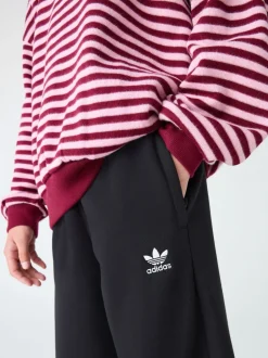 adidas Originals Black Wide Leg Kids Joggers