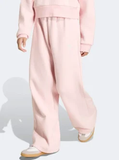adidas Originals Pink Wide Leg Kids Joggers