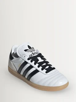 adidas Originals White/Black Samba JP Junior Trainers