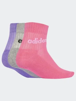 adidas Pink/Lilac Linear Ankle 5 Packs Socks