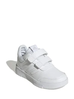 adidas White Hook and Loop Tensaur Kids Trainers