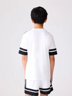 adidas White Squadra 25 Kids Shorts