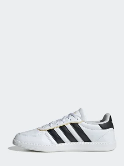 adidas White/Black Breaknet Sleek Lace Junior Trainers