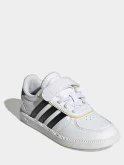 adidas White/Black Breaknet Sleek Kids Trainers
