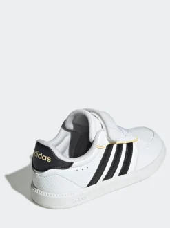 adidas White/Black Breaknet Sleek Kids Trainers