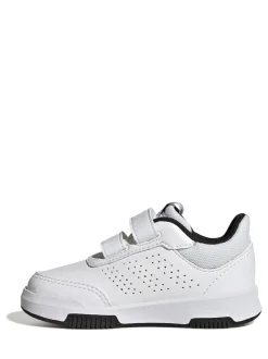 adidas White/Black Tensaur Hook and Loop Infant Trainers