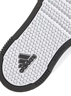 adidas White/Black Tensaur Hook and Loop Infant Trainers