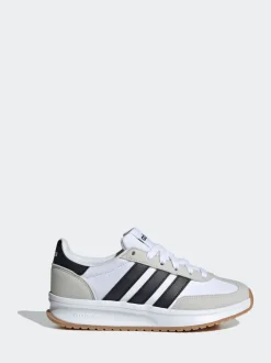 adidas White/Black/Grey Run 70s 2.0 Lace Junior Trainers