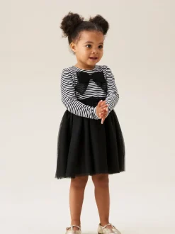Angel & Rocket Black Carrie Bow Tutu Dress