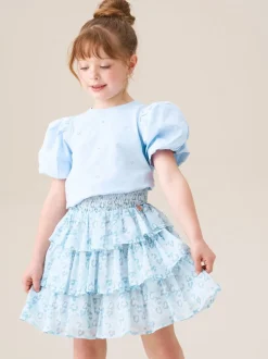 Angel & Rocket Blue Aofie Bow T-Shirt